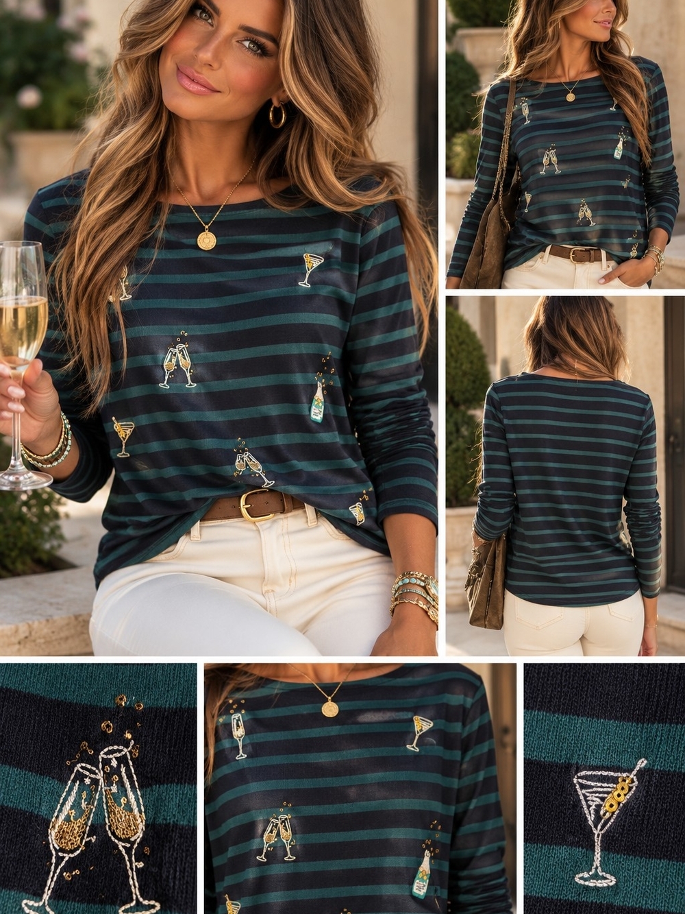 Talbots Embroidered Tee